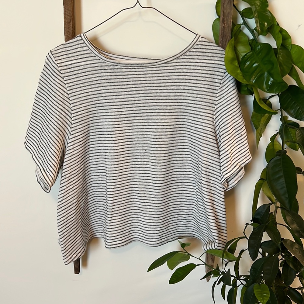 Open Back Billabong Striped Shirt